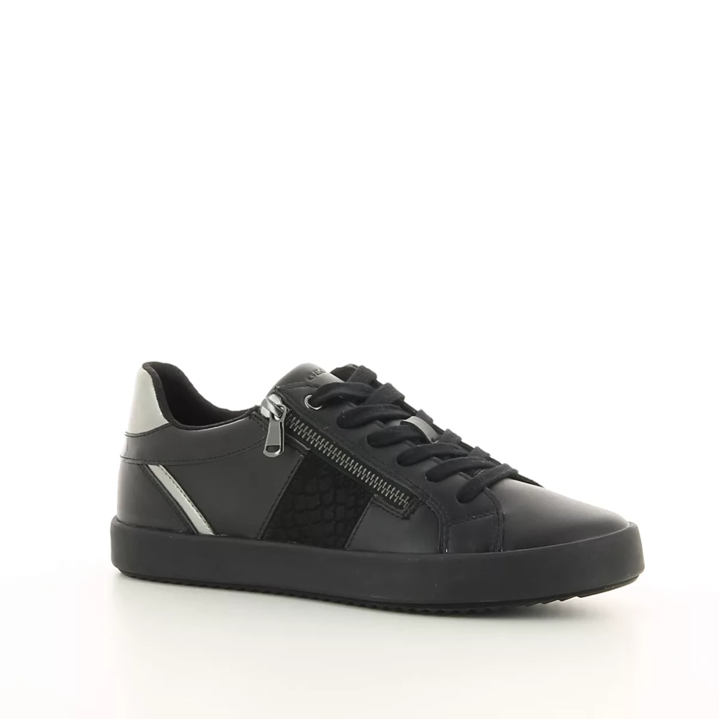 Image (1) de la chaussures Geox - Baskets Noir en Cuir synthétique