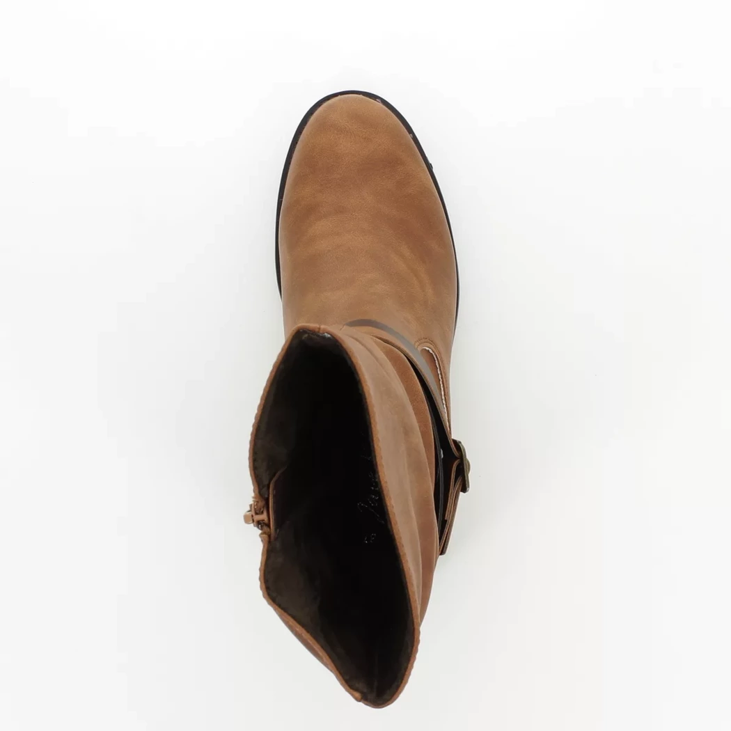 Image (6) de la chaussures Piece of mind - Boots Cuir naturel / Cognac en Cuir synthétique