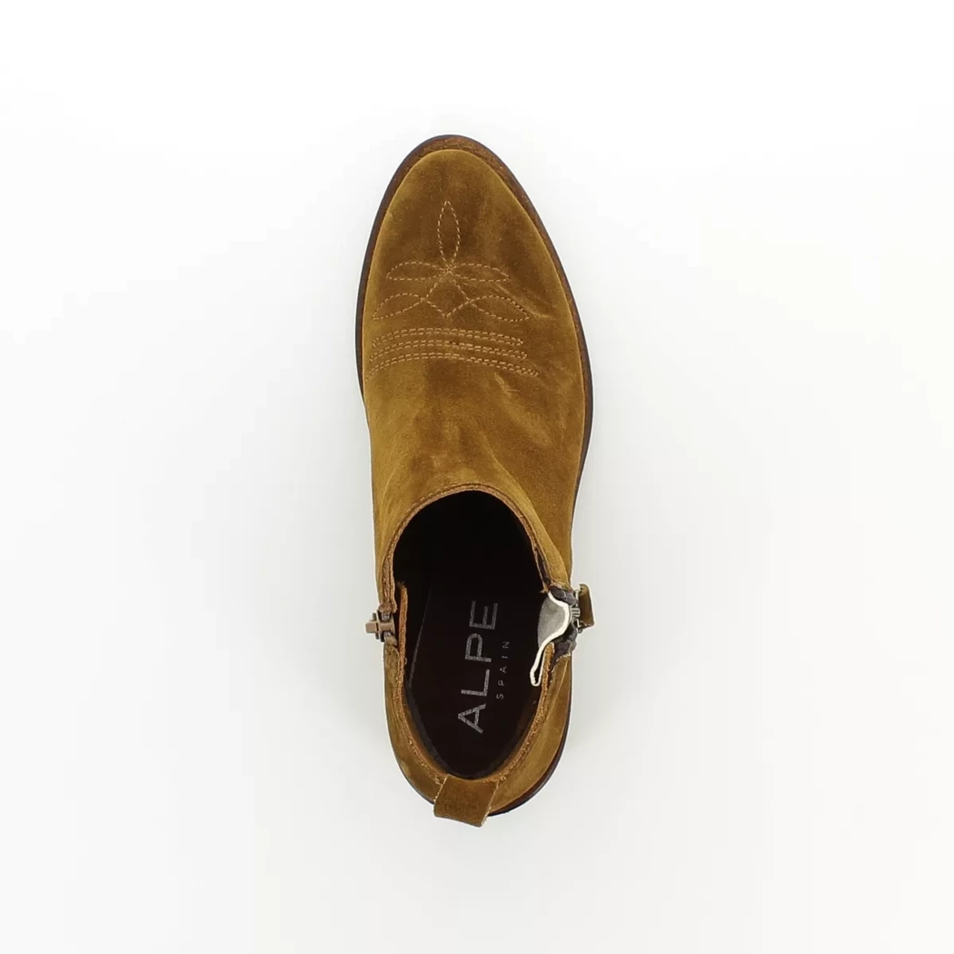 Image (6) de la chaussures Alpe - Boots Cuir naturel / Cognac en Cuir nubuck