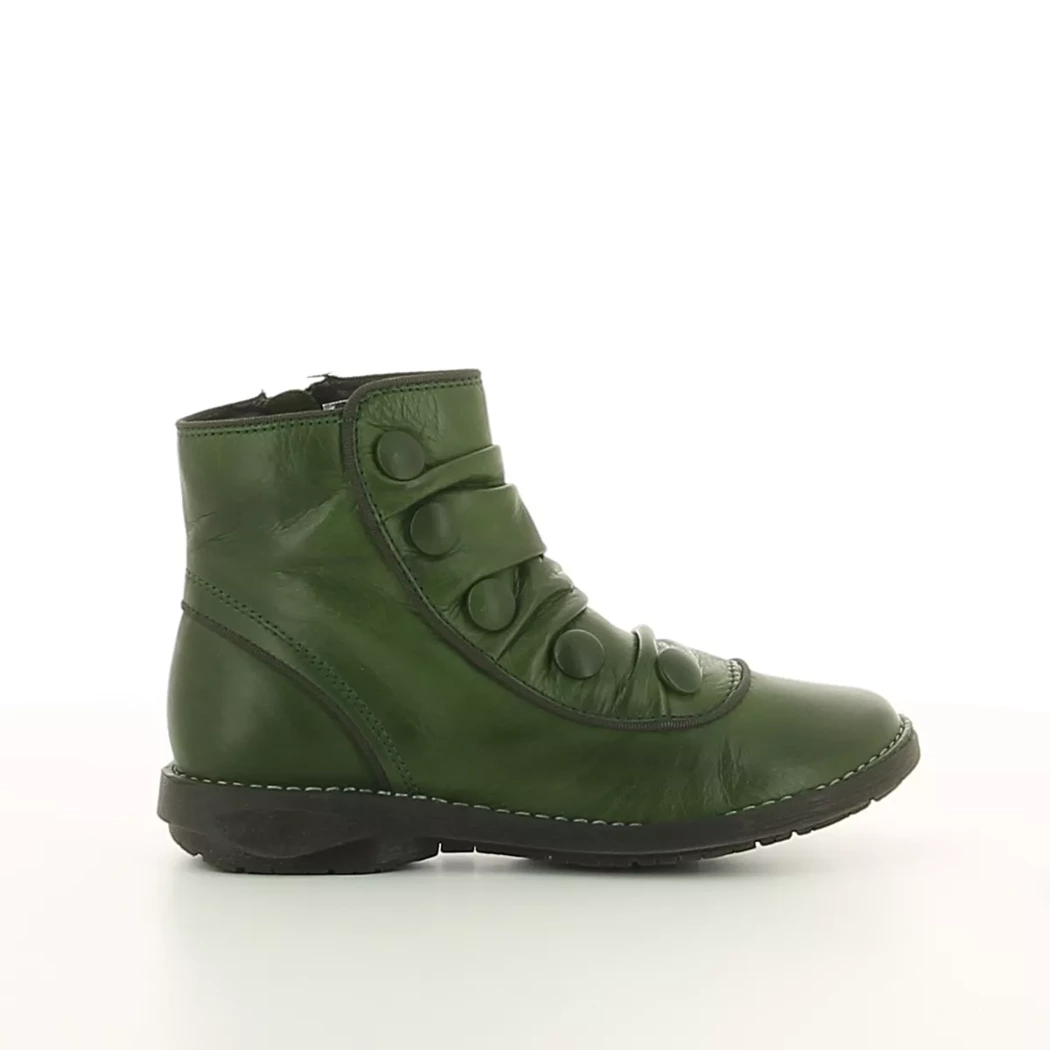Image (2) de la chaussures Miz Mooz - Boots Vert en Cuir