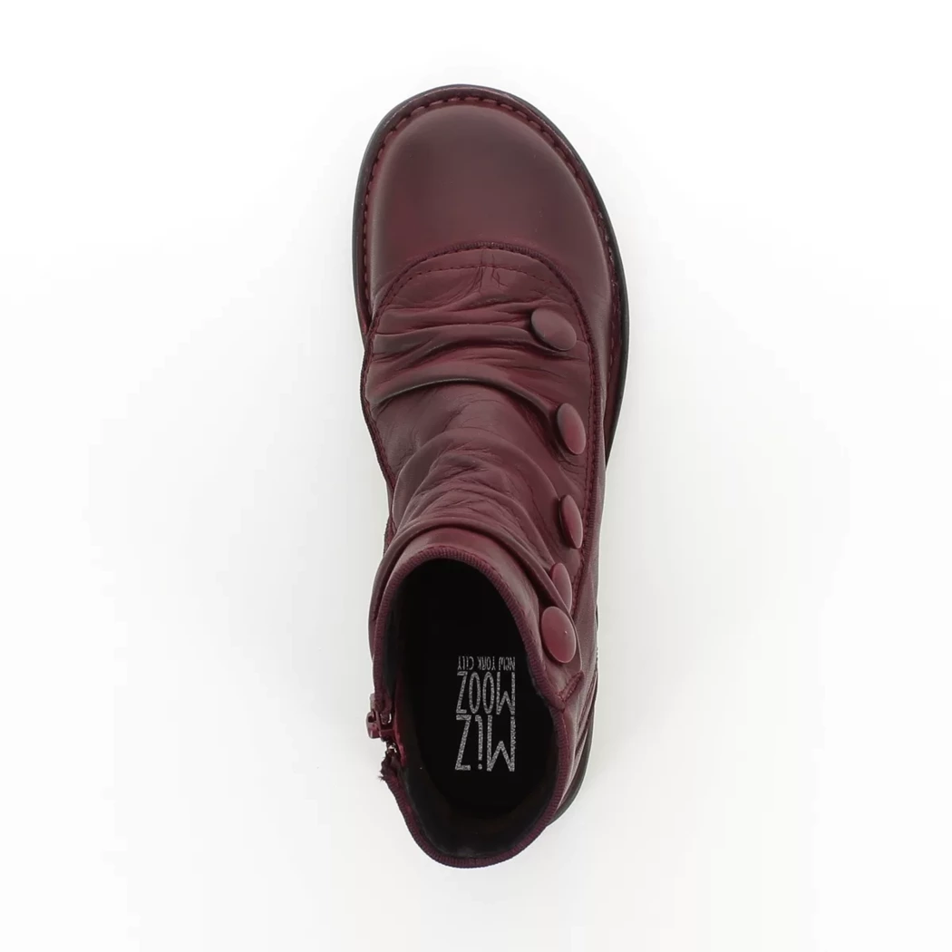 Image (6) de la chaussures Miz Mooz - Boots Bordeaux en Cuir