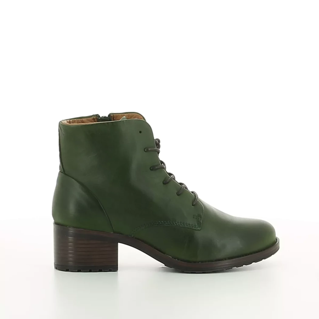 Image (2) de la chaussures Miz Mooz - Bottines Vert en Cuir