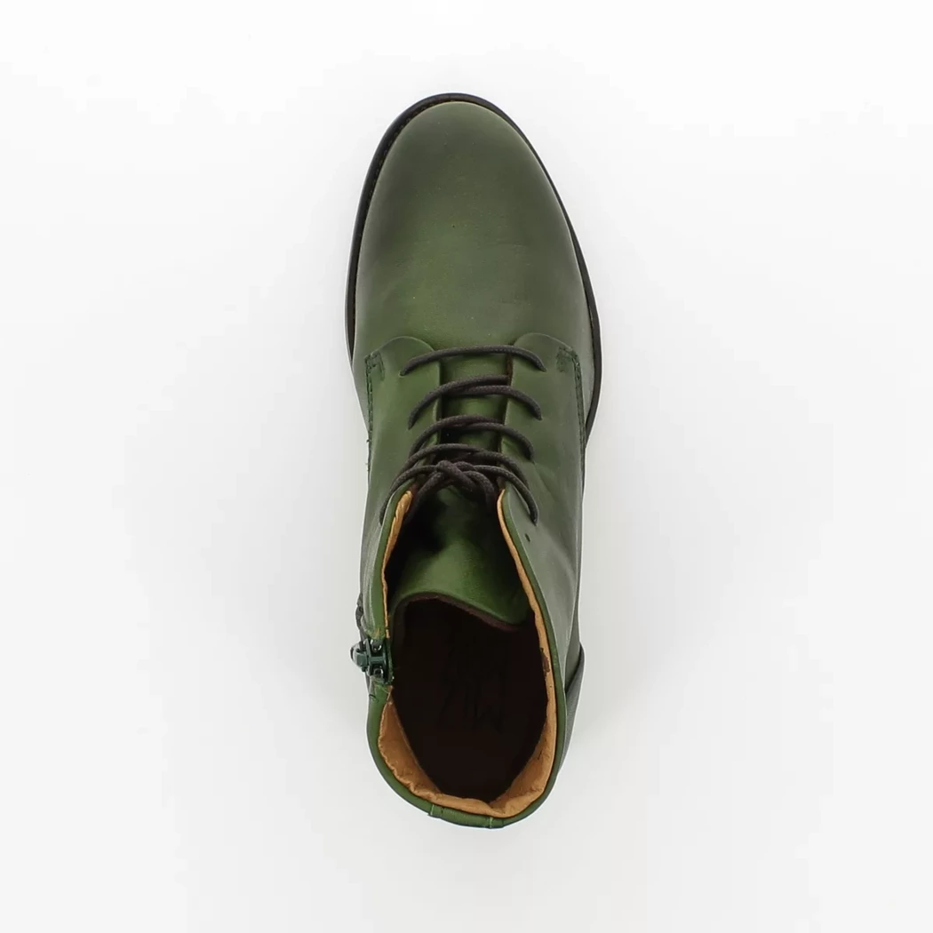 Image (6) de la chaussures Miz Mooz - Bottines Vert en Cuir