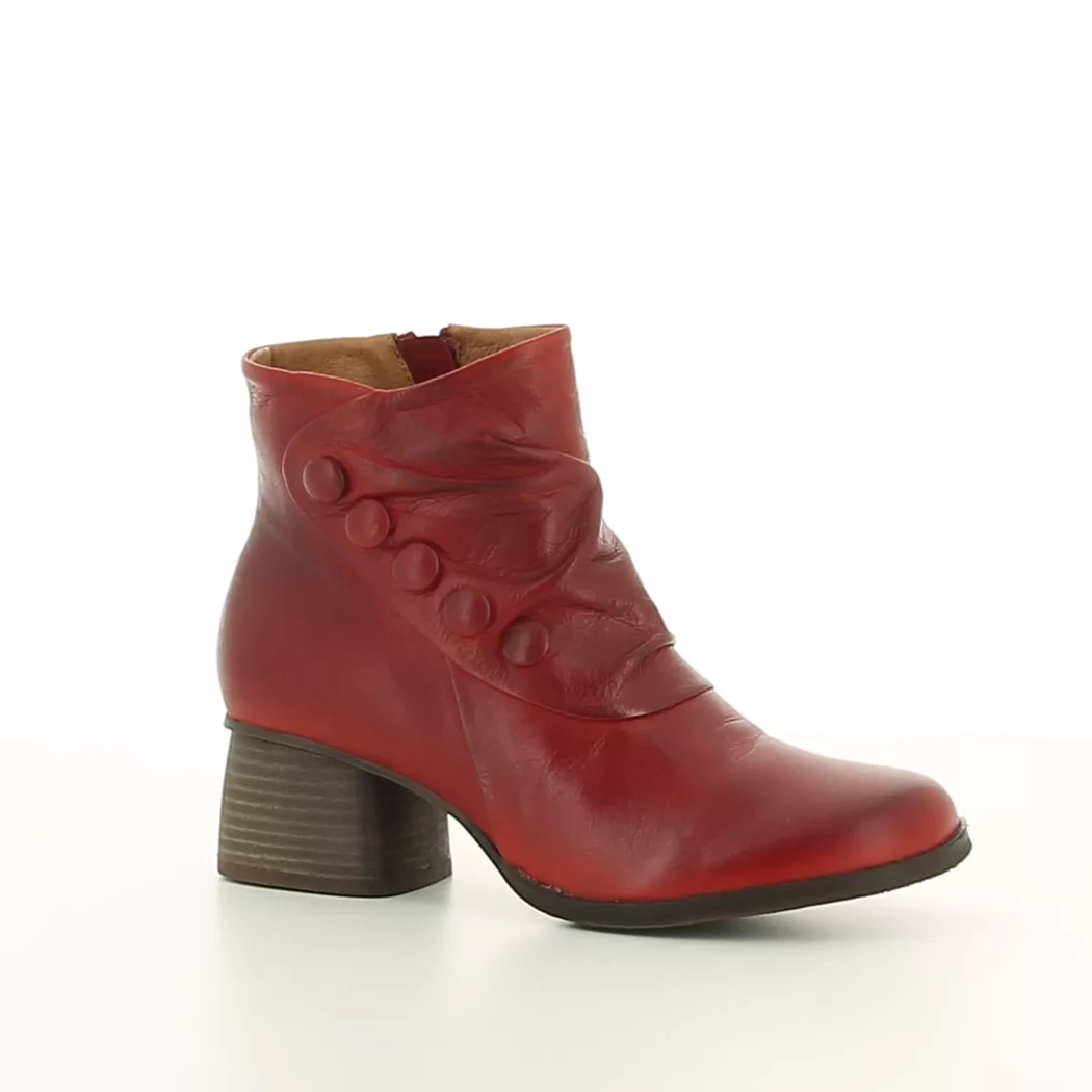 Image (1) de la chaussures Miz Mooz - Boots Rouge en Cuir