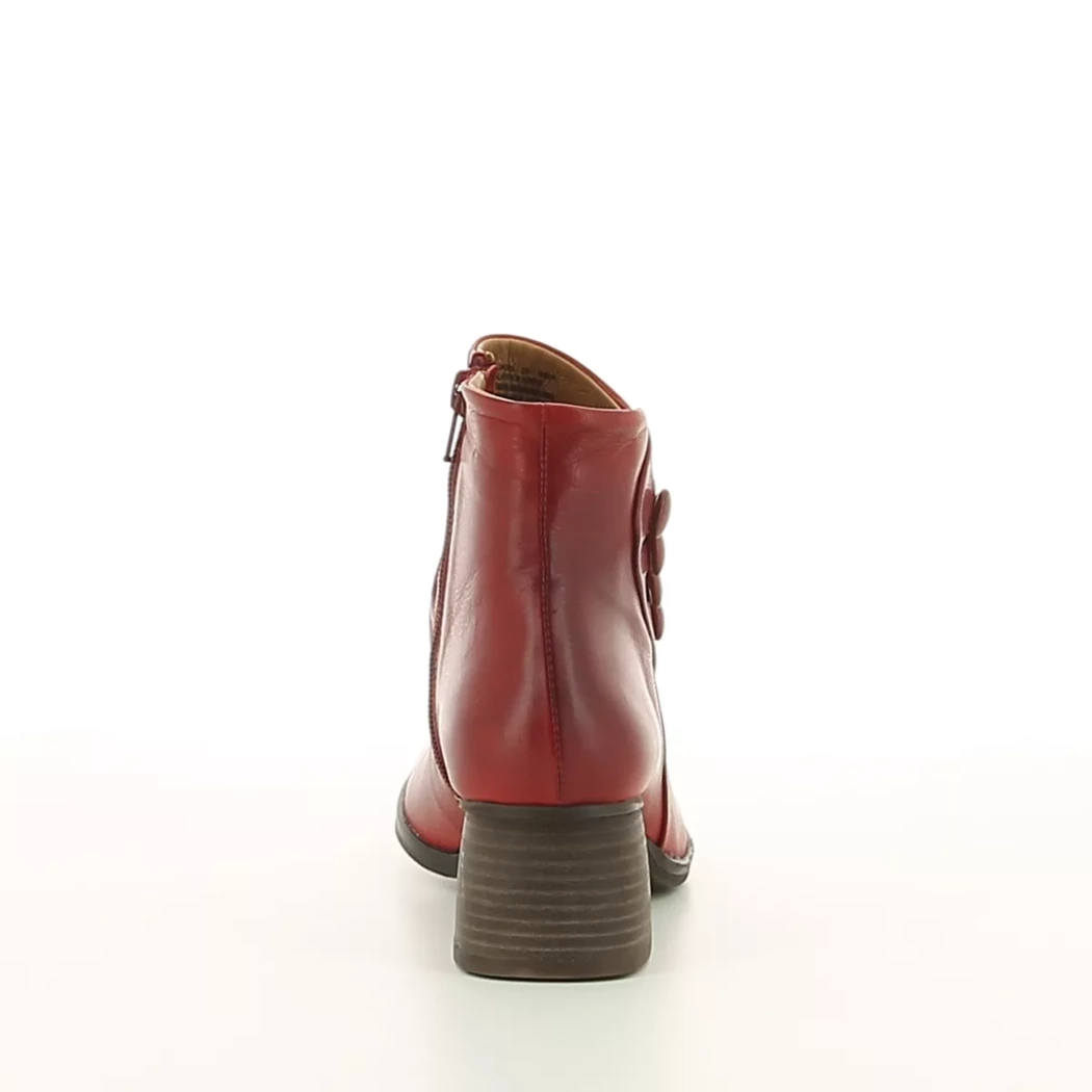Image (3) de la chaussures Miz Mooz - Boots Rouge en Cuir