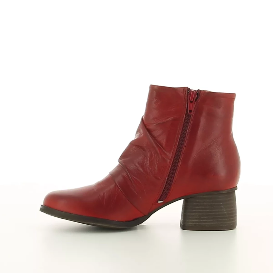 Image (4) de la chaussures Miz Mooz - Boots Rouge en Cuir