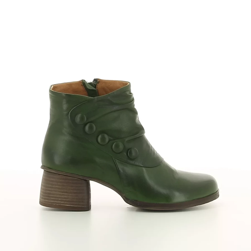 Image (2) de la chaussures Miz Mooz - Boots Vert en Cuir