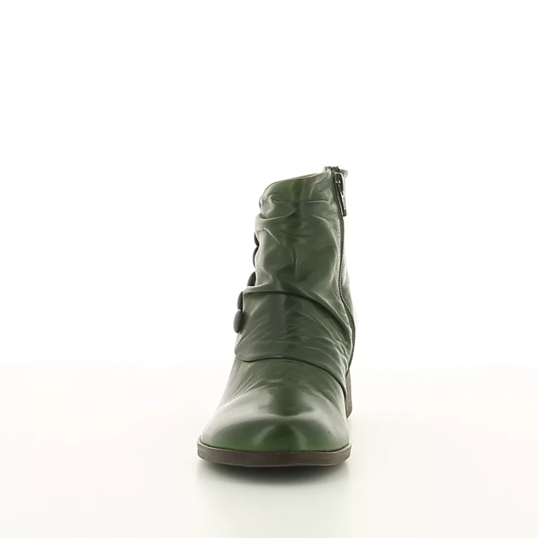 Image (5) de la chaussures Miz Mooz - Boots Vert en Cuir