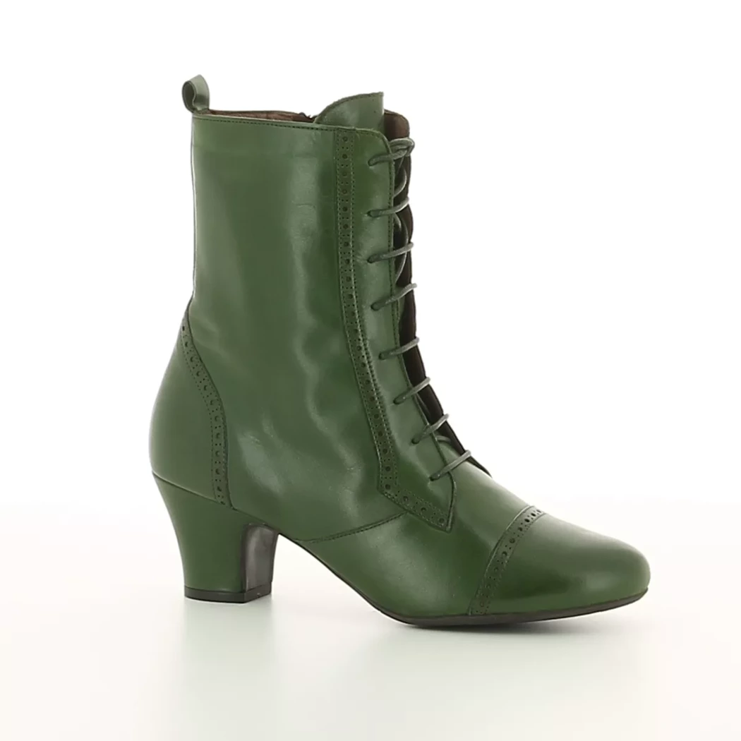 Image (1) de la chaussures Miz Mooz - Bottines Vert en Cuir