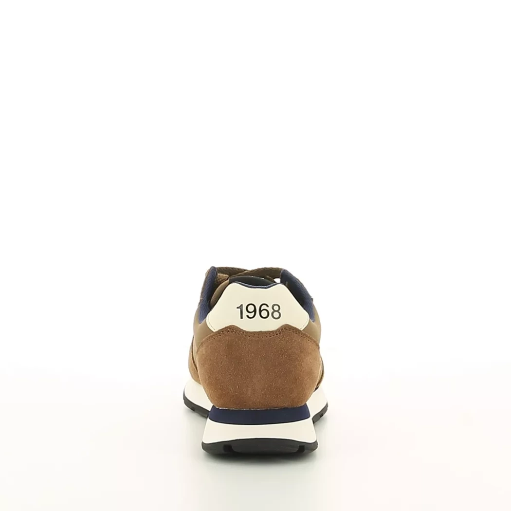 Image (3) de la chaussures Sun68 - Baskets Cuir naturel / Cognac en Textile