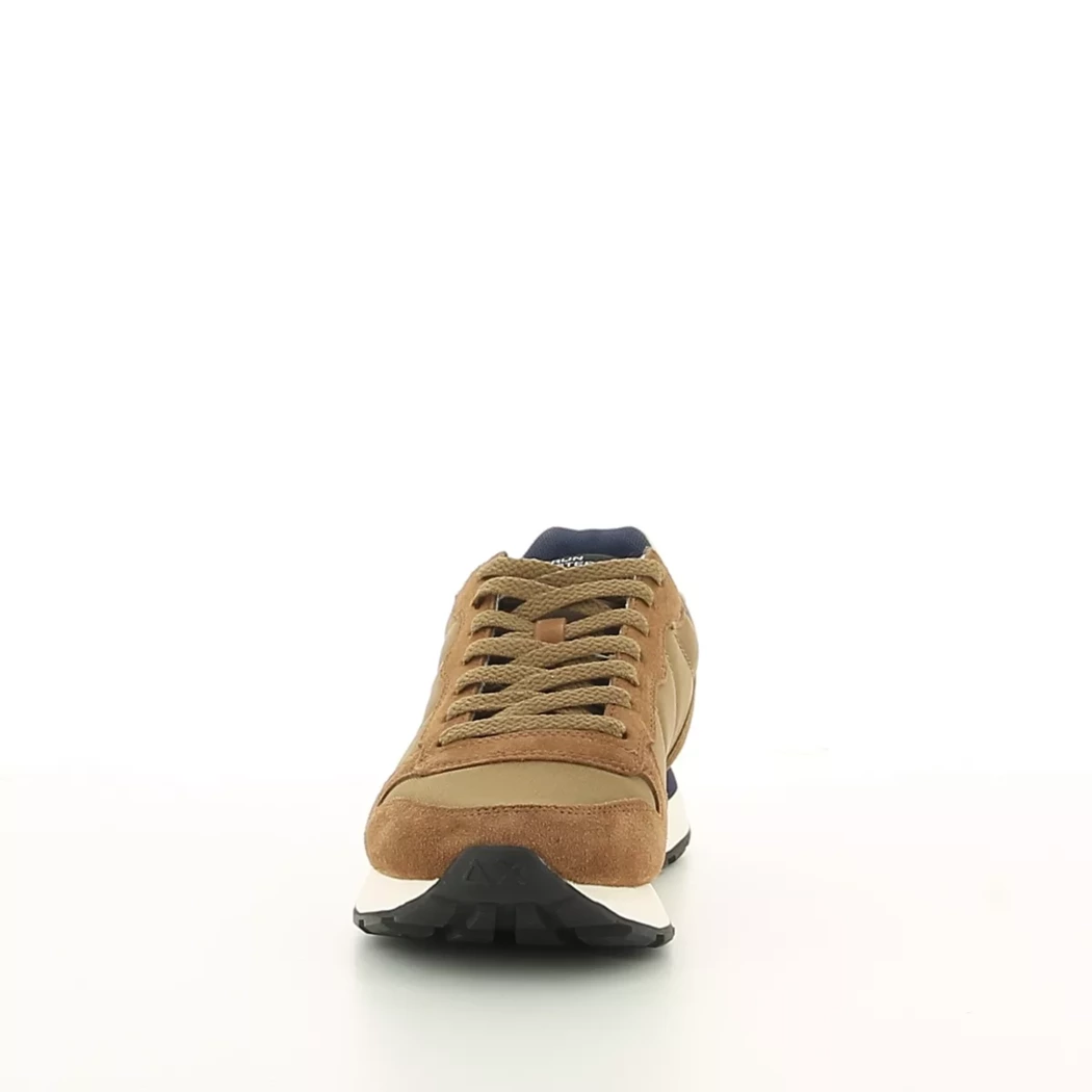 Image (5) de la chaussures Sun68 - Baskets Cuir naturel / Cognac en Textile