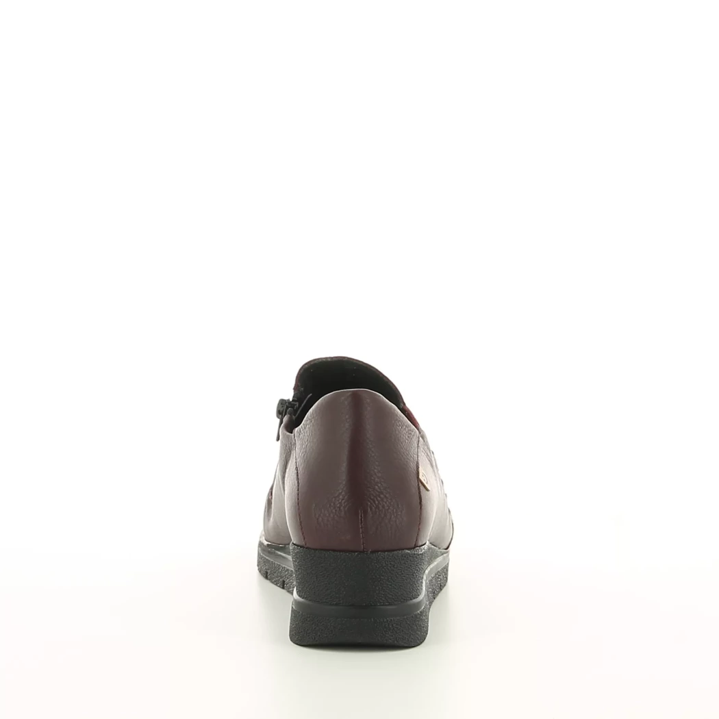 Image (3) de la chaussures Valeria's - Mocassins Bordeaux en Cuir