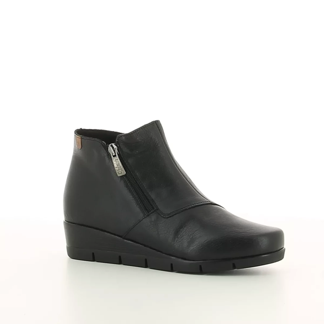 Image (1) de la chaussures Valeria's - Boots Noir en Cuir