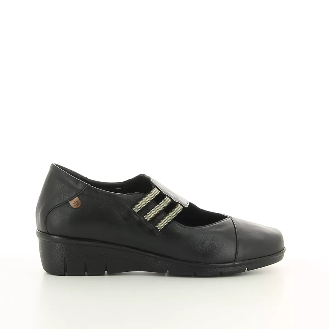 Image (2) de la chaussures Valeria's - Escarpins Noir en Cuir