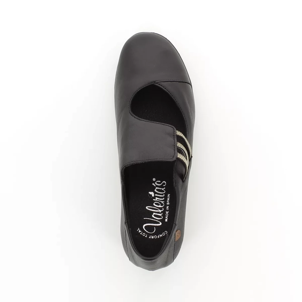 Image (6) de la chaussures Valeria's - Escarpins Noir en Cuir