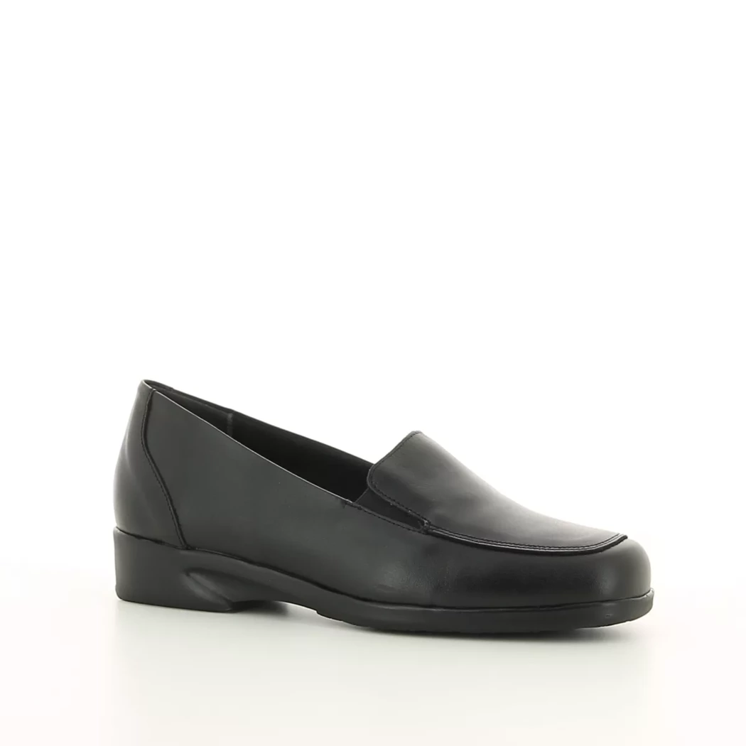 Image (1) de la chaussures Valeria's - Mocassins Noir en Cuir