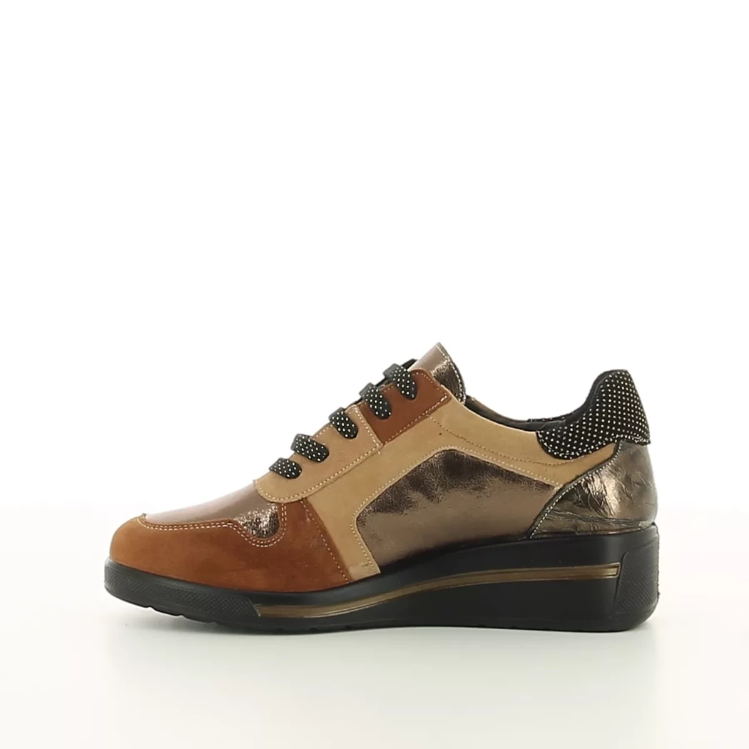 Image (4) de la chaussures Inea - Baskets Cuir naturel / Cognac en Multi-Matières