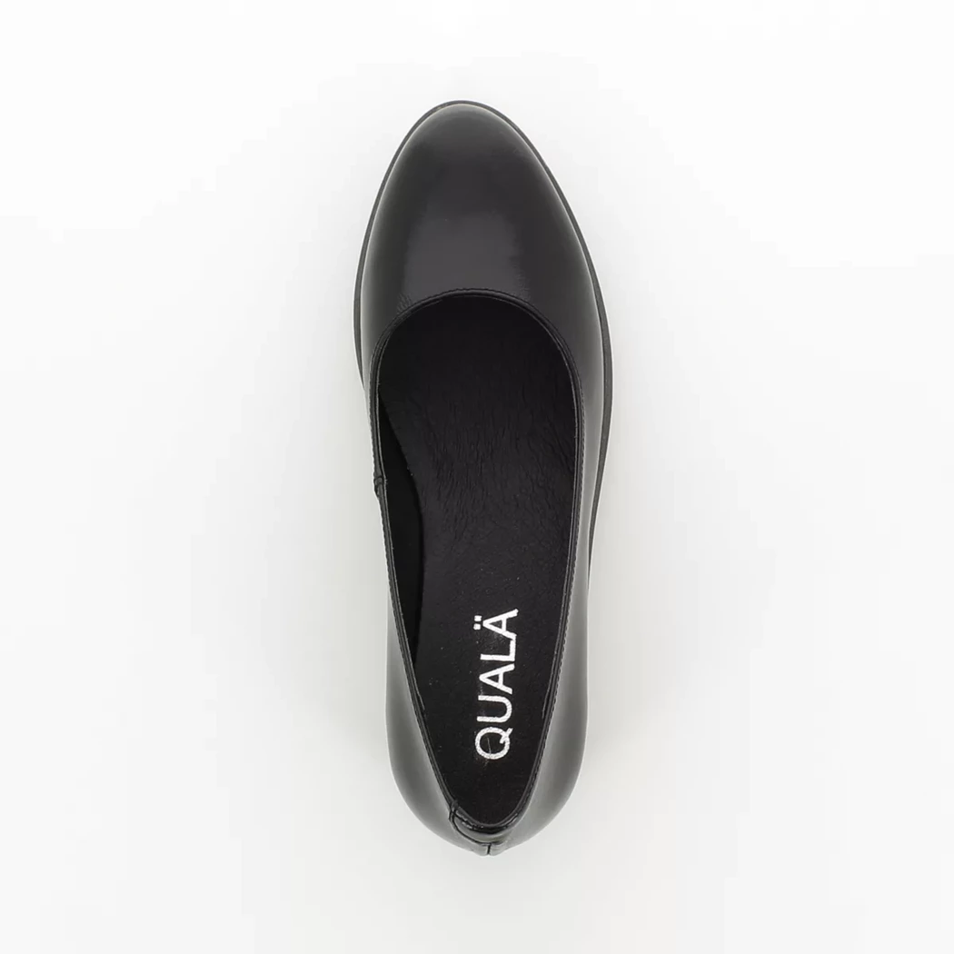 Image (6) de la chaussures Quala - Escarpins Noir en Cuir