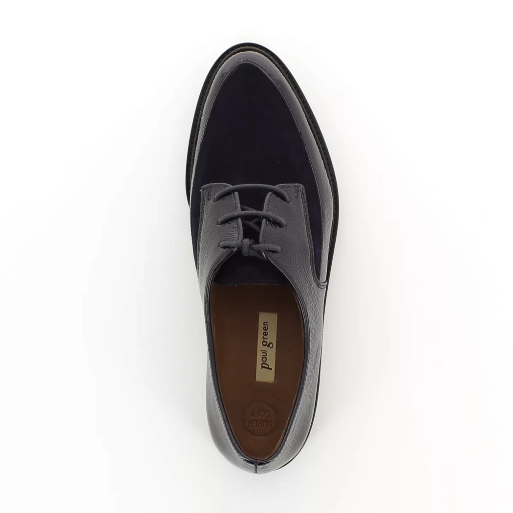 Image (6) de la chaussures Paul Green - Chaussures à lacets Bleu en Cuir vernis