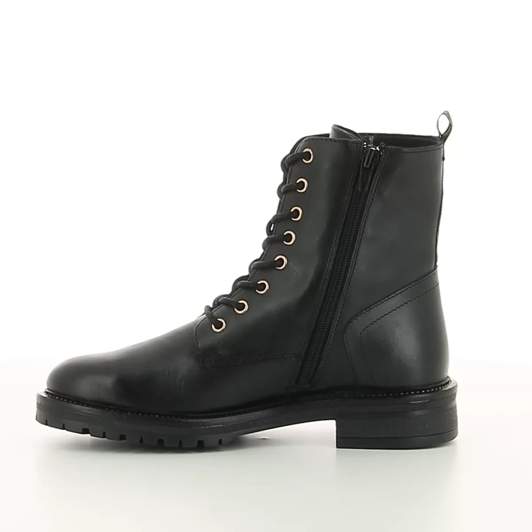 Image (4) de la chaussures Poelman - Bottines Noir en Cuir