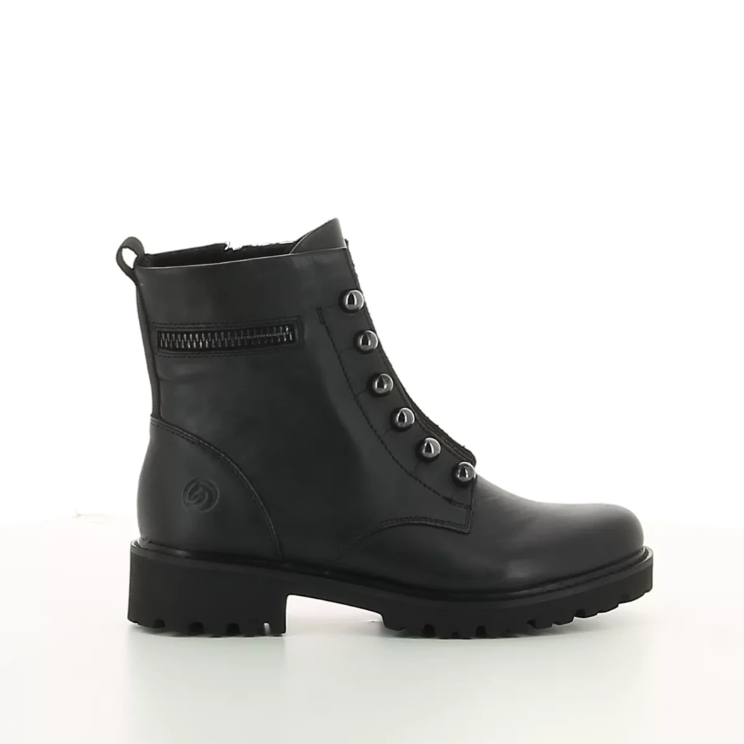 Image (2) de la chaussures Remonte - Boots Noir en Cuir