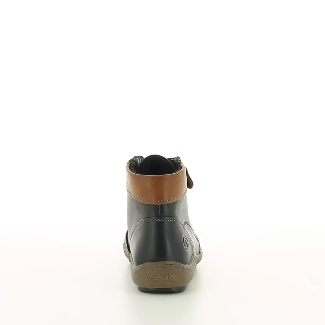 Image (3) de la chaussures Remonte - Bottines Noir en Cuir