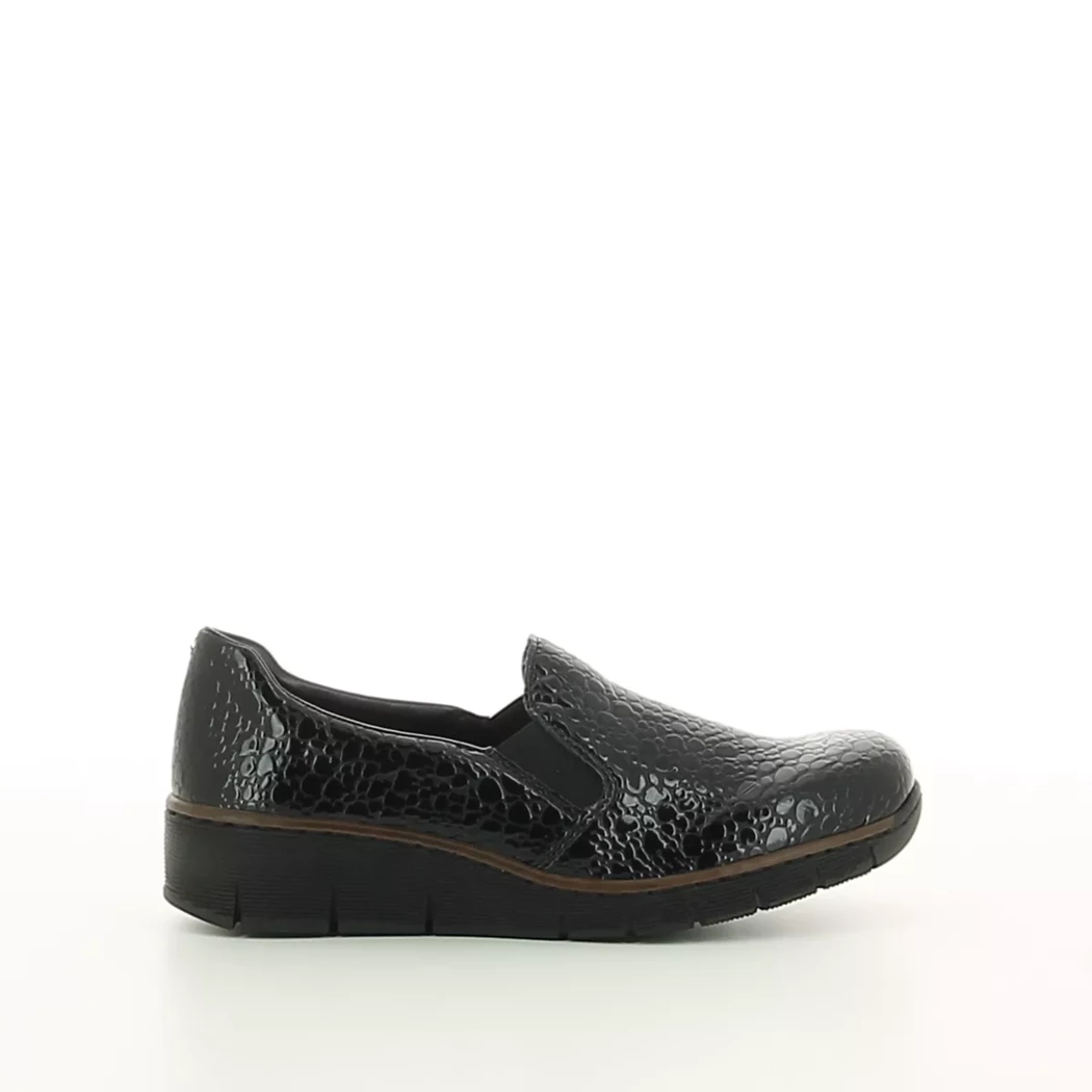 Image (2) de la chaussures Rieker - Mocassins Noir en Cuir synthétique