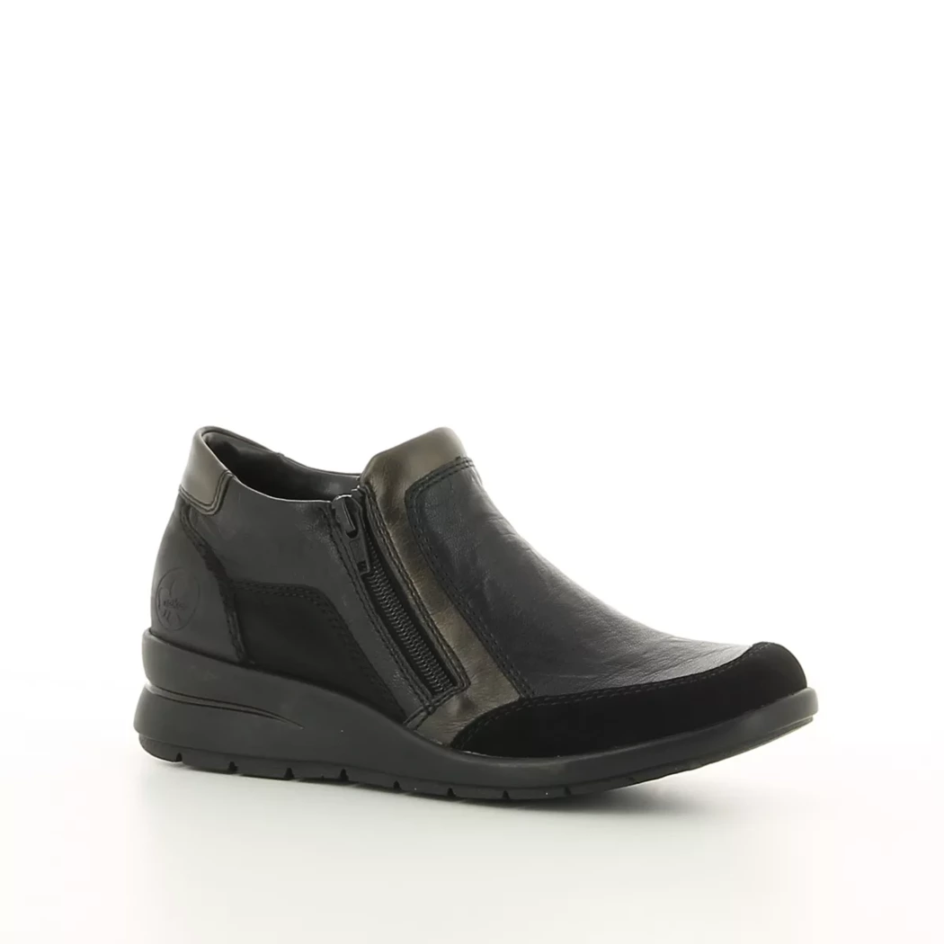 Image (1) de la chaussures Rieker - Boots Noir en Cuir synthétique