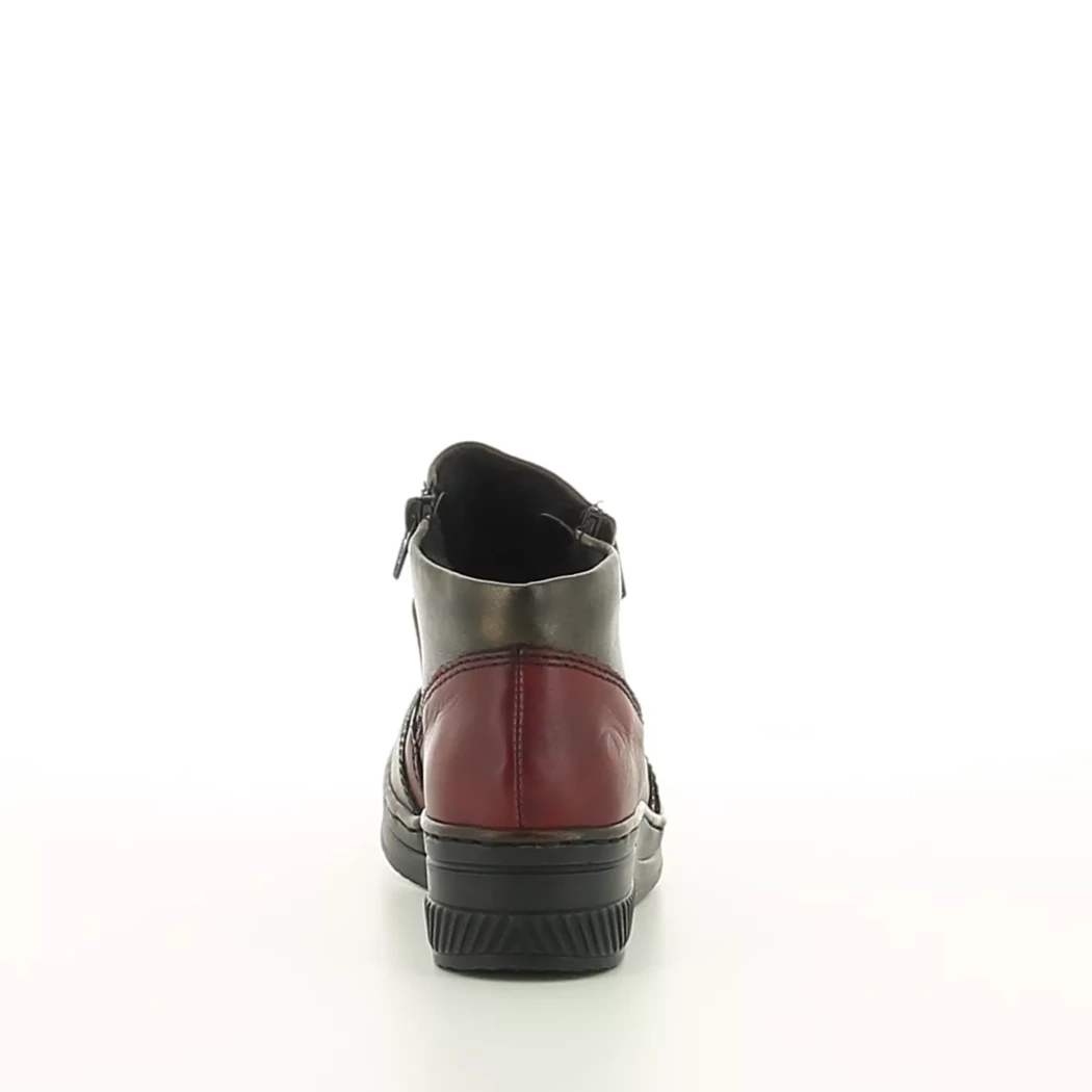 Image (3) de la chaussures Rieker - Boots Bordeaux en Cuir