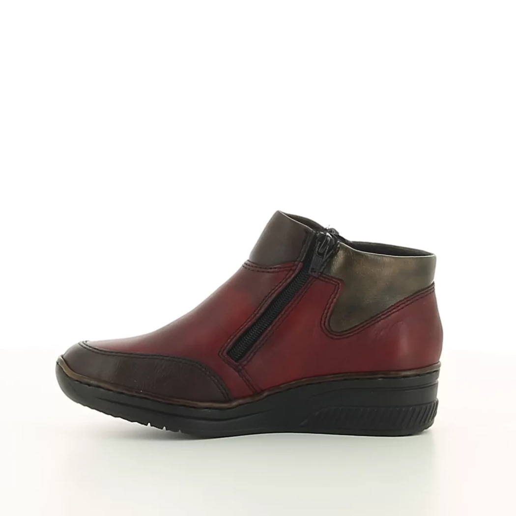 Image (4) de la chaussures Rieker - Boots Bordeaux en Cuir