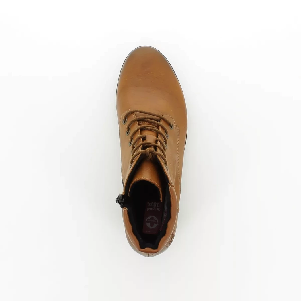 Image (6) de la chaussures Rieker - Bottines Cuir naturel / Cognac en Cuir synthétique