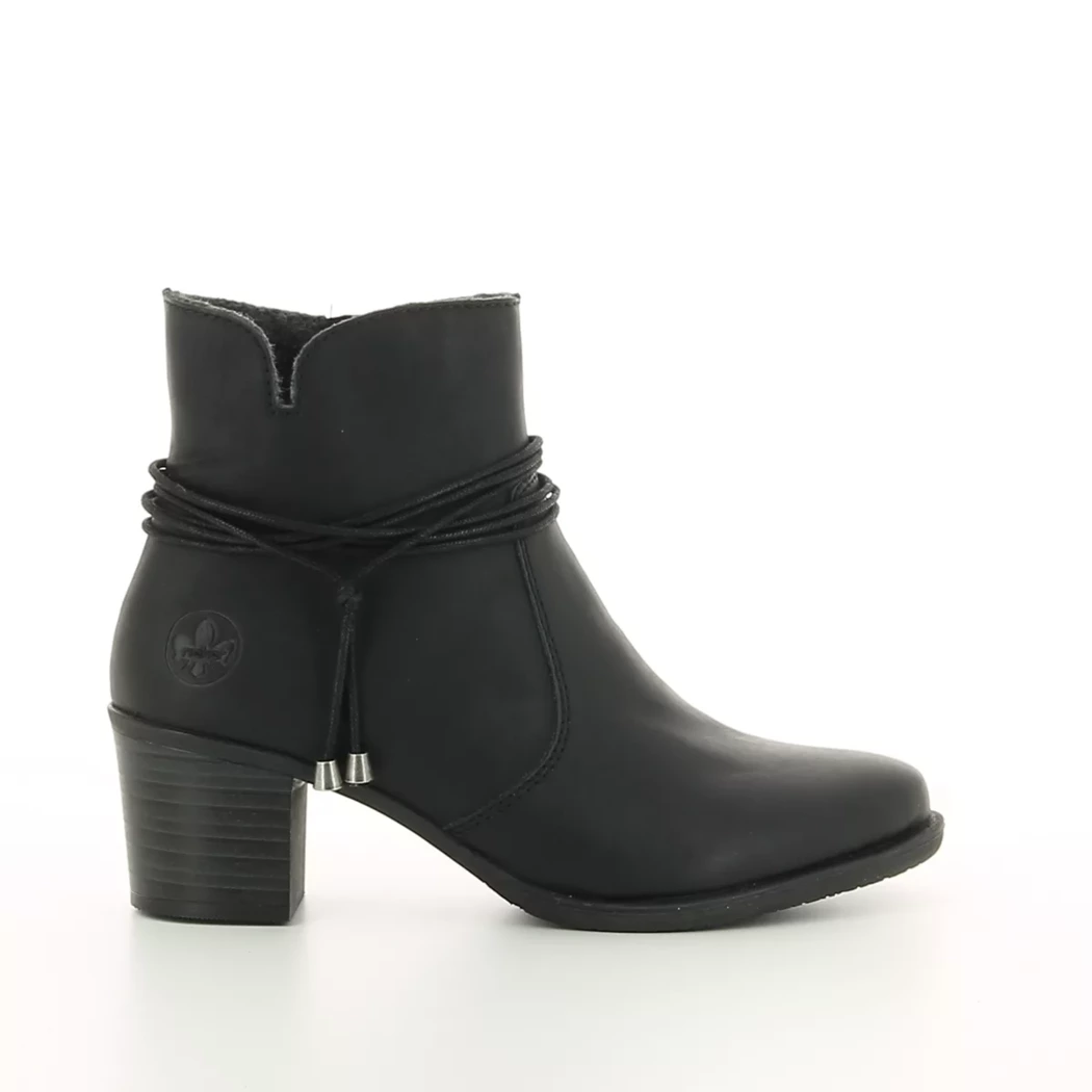 Image (2) de la chaussures Rieker - Boots Noir en Cuir synthétique