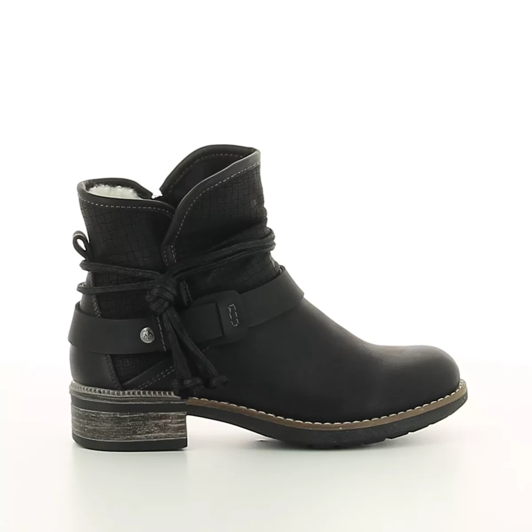 Image (2) de la chaussures Rieker - Boots Noir en Cuir synthétique