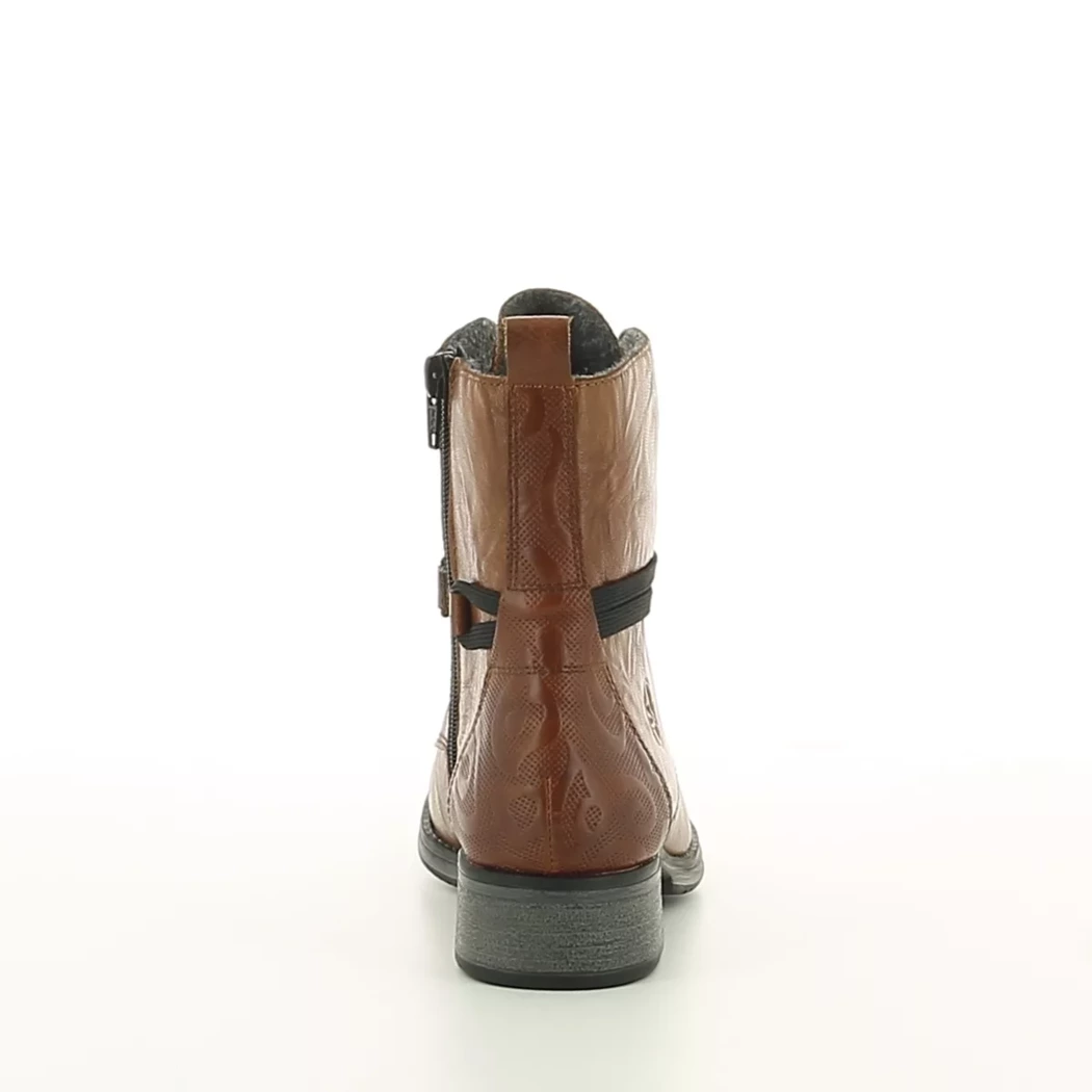 Image (3) de la chaussures Rieker - Bottines Cuir naturel / Cognac en Cuir