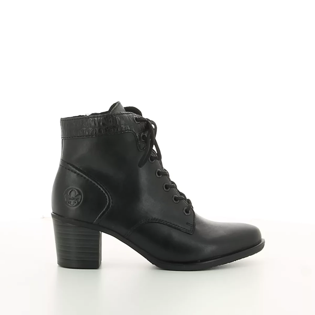 Image (2) de la chaussures Rieker - Bottines Noir en Cuir synthétique