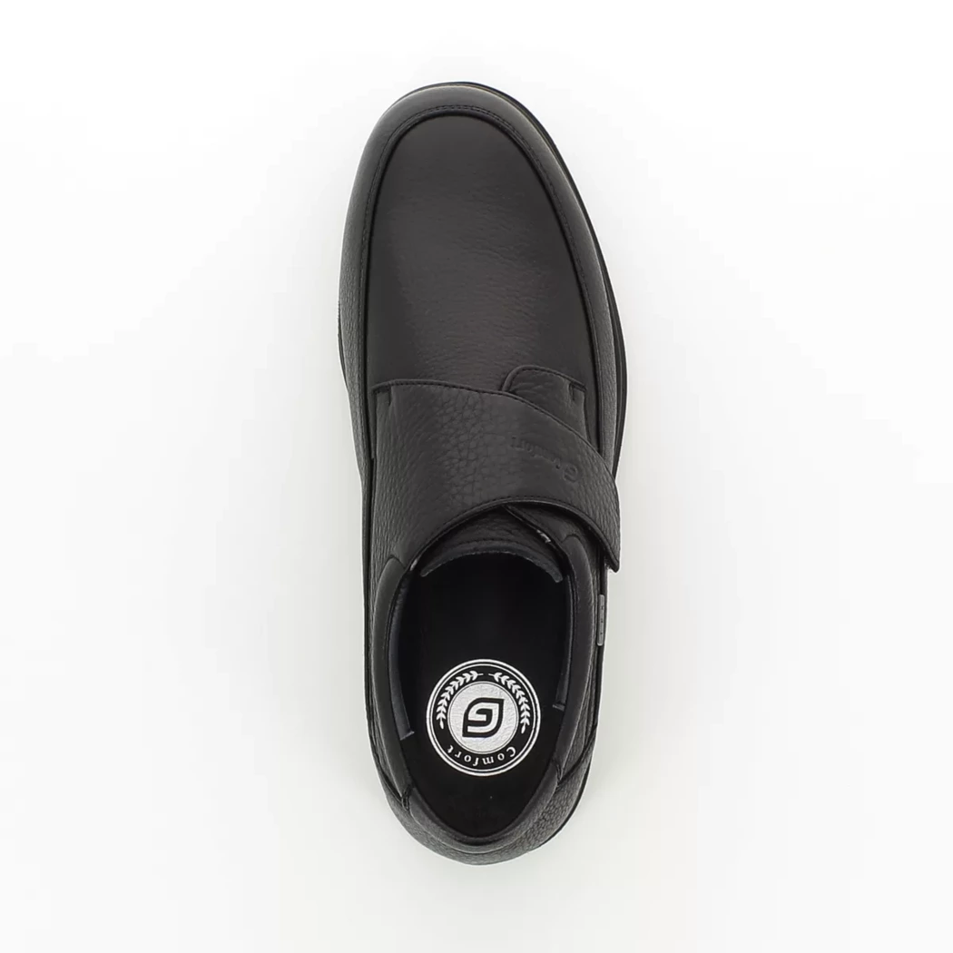 Image (6) de la chaussures G Comfort - Chaussures à velcro Noir en Cuir
