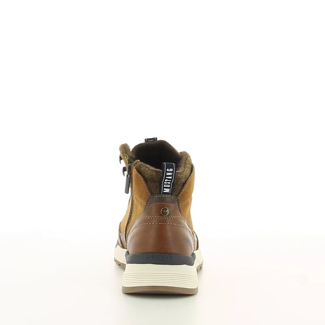 Image (3) de la chaussures Mustang - Bottines Cuir naturel / Cognac en Cuir synthétique
