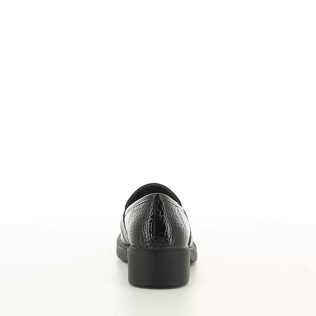Image (3) de la chaussures Double Heart - Mocassins Noir en Cuir vernis