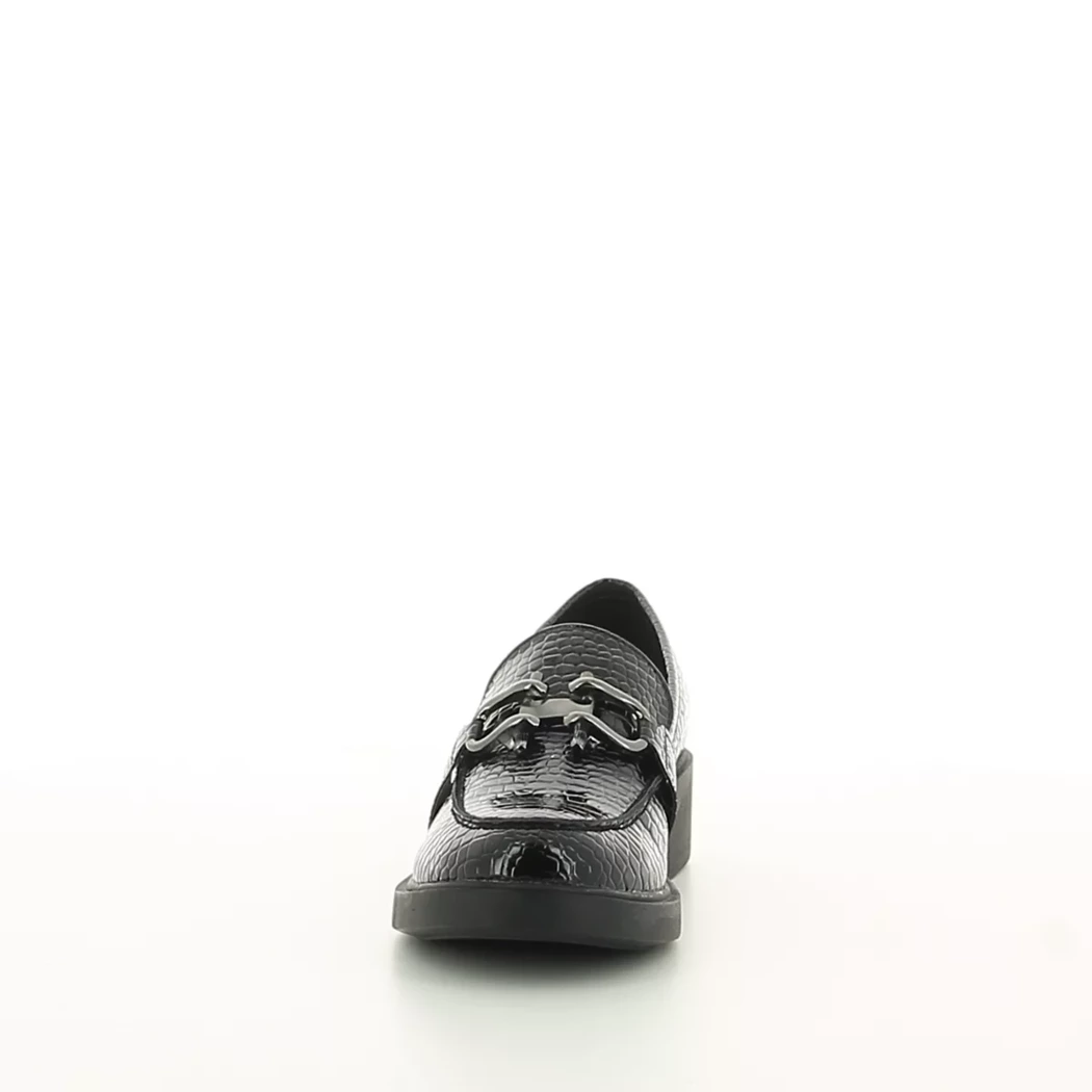 Image (5) de la chaussures Double Heart - Mocassins Noir en Cuir vernis