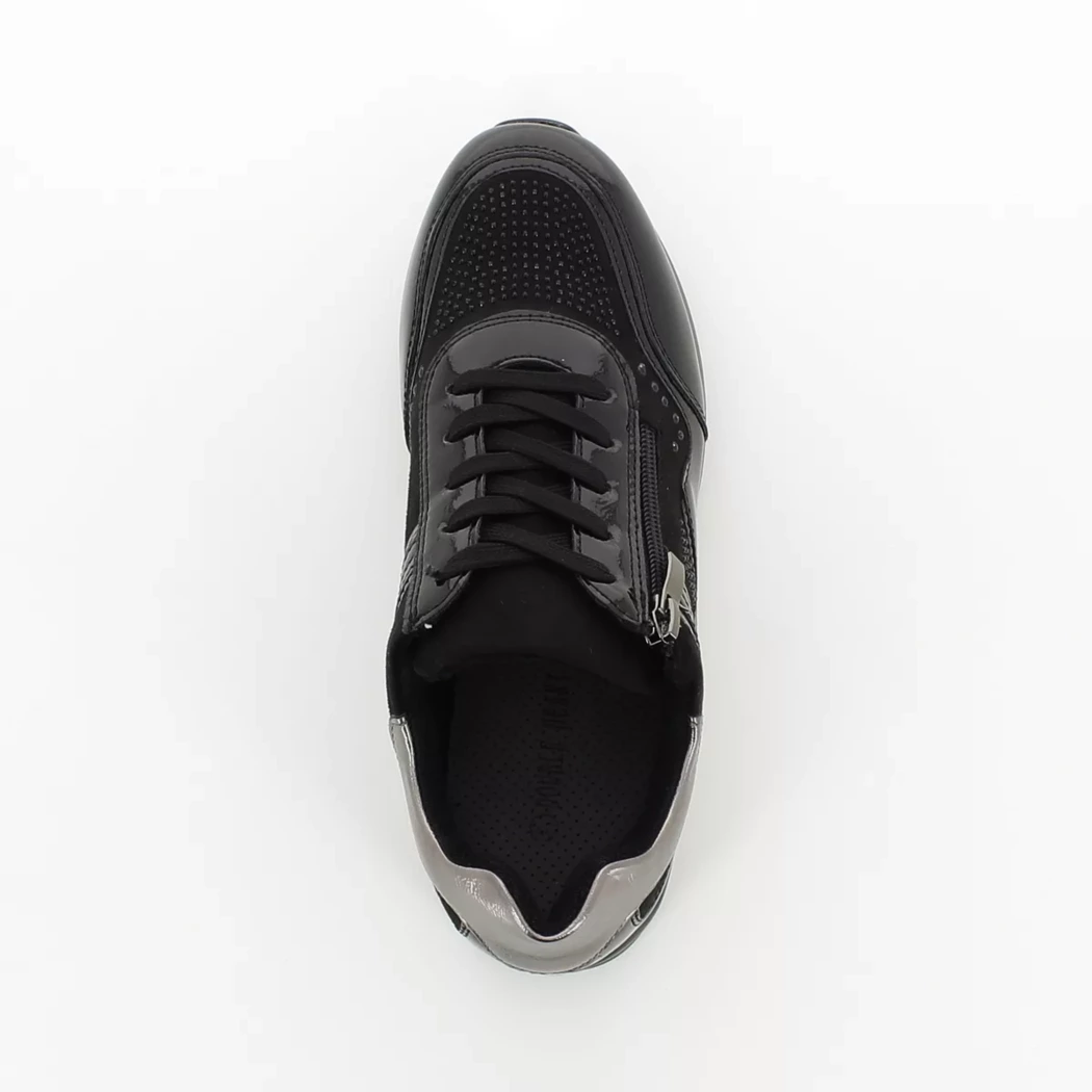 Image (6) de la chaussures Double Heart - Baskets Noir en Cuir synthétique
