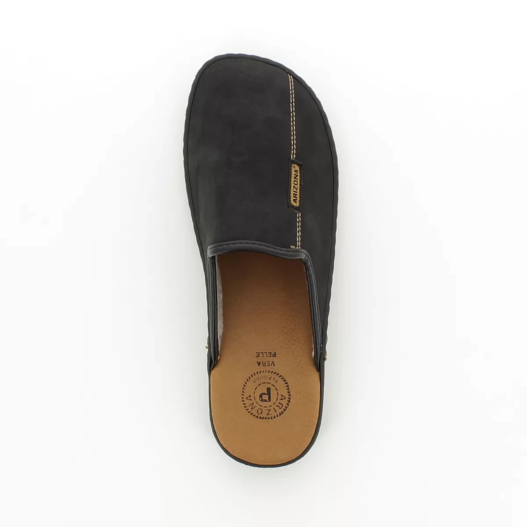 Image (6) de la chaussures Arizona - Pantoufles et Chaussons Noir en Cuir nubuck