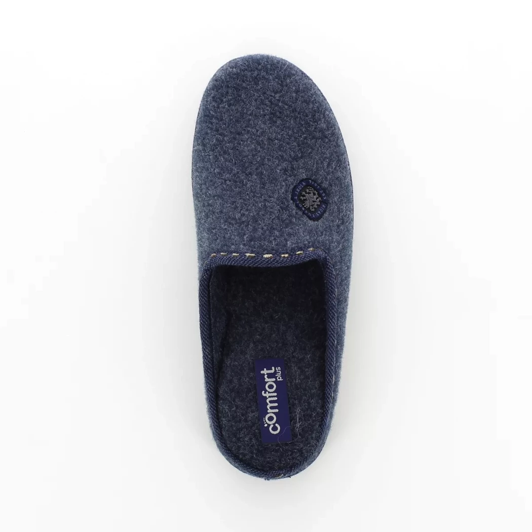 Image (6) de la chaussures Comfort Plus - Pantoufles et Chaussons Bleu en Textile