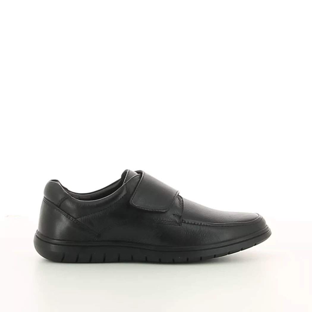 Image (2) de la chaussures Comfort Plus - Chaussures à velcro Noir en Cuir