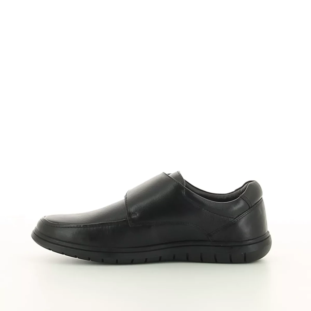 Image (4) de la chaussures Comfort Plus - Chaussures à velcro Noir en Cuir