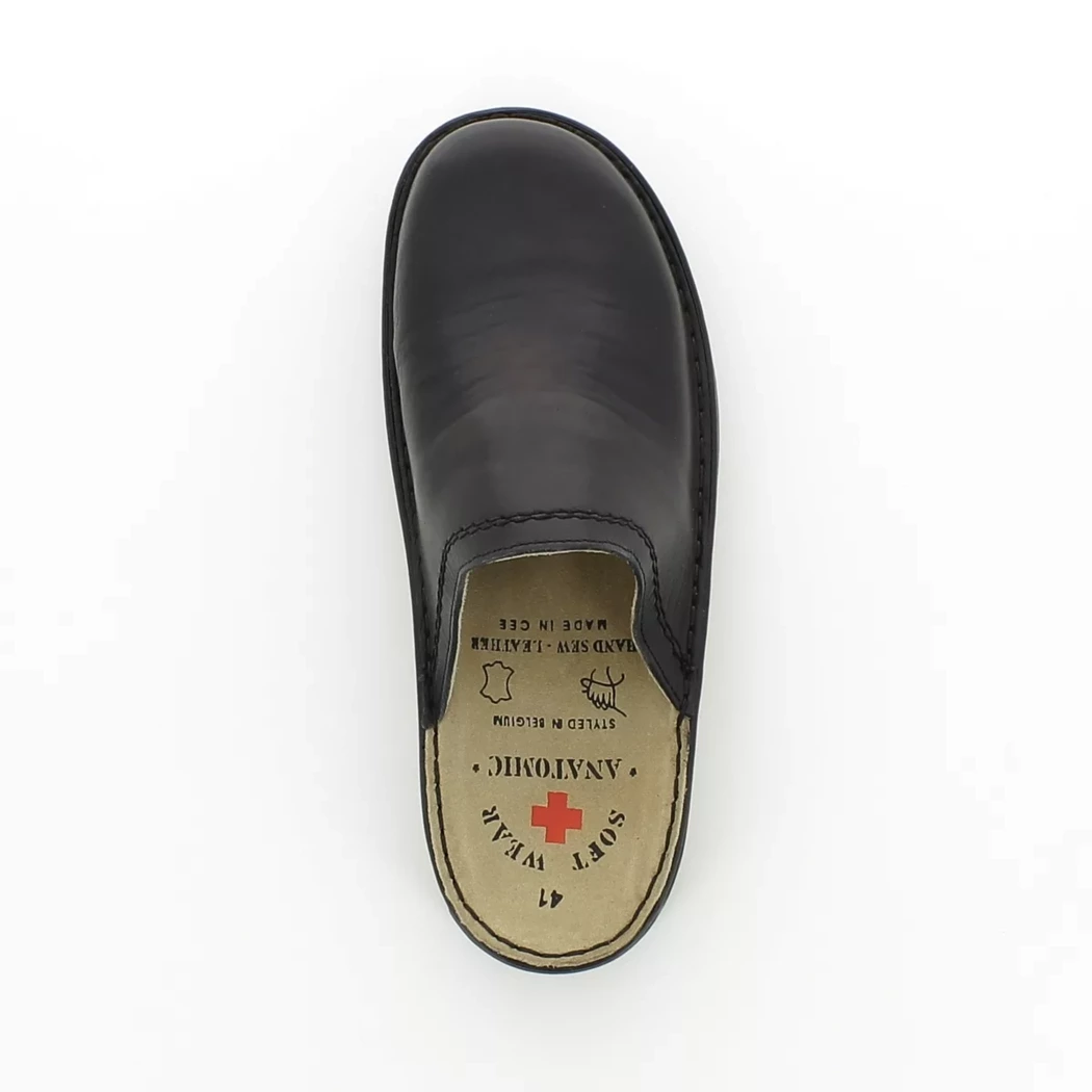 Image (6) de la chaussures Soft Wear Anatomic - Pantoufles et Chaussons Noir en Cuir