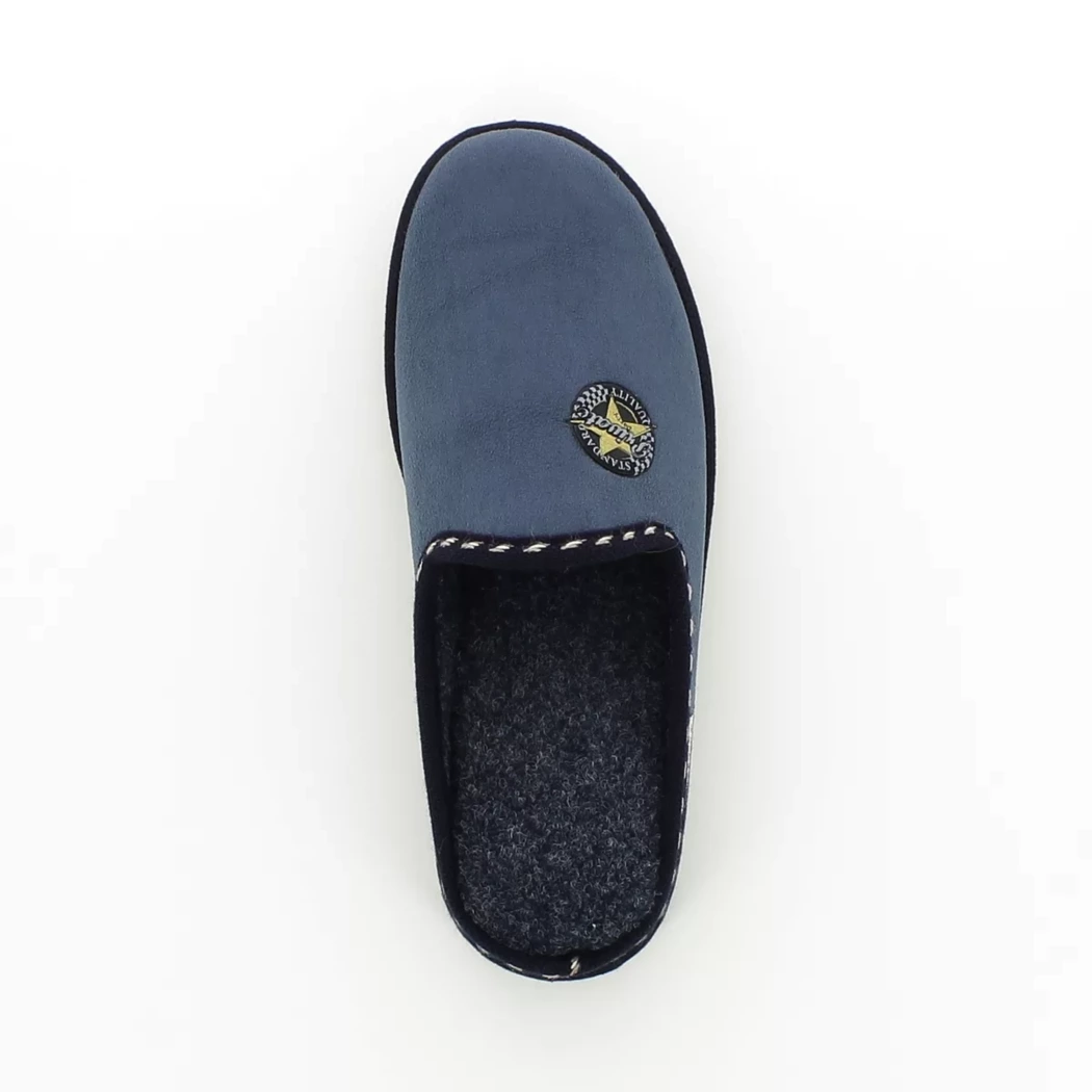 Image (6) de la chaussures La Maison de l'Espadrille - Pantoufles et Chaussons Bleu en Textile
