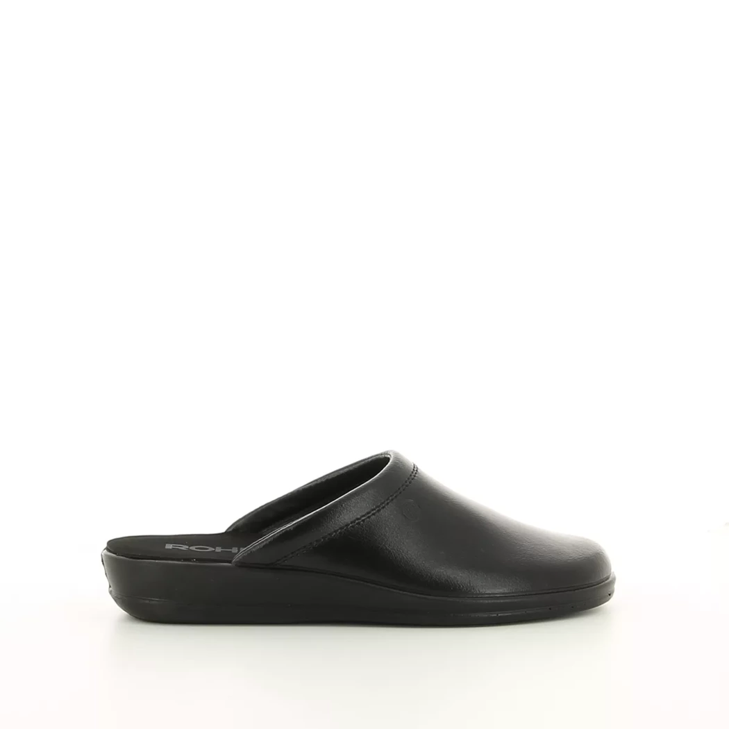 Image (2) de la chaussures Rohde - Pantoufles et Chaussons Noir en Cuir