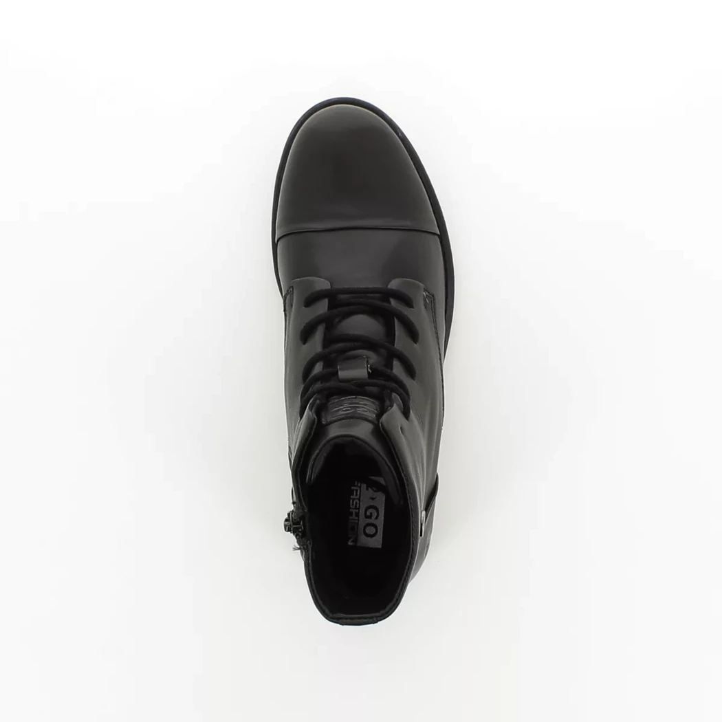 Image (6) de la chaussures 2 Go - Bottines Noir en Cuir