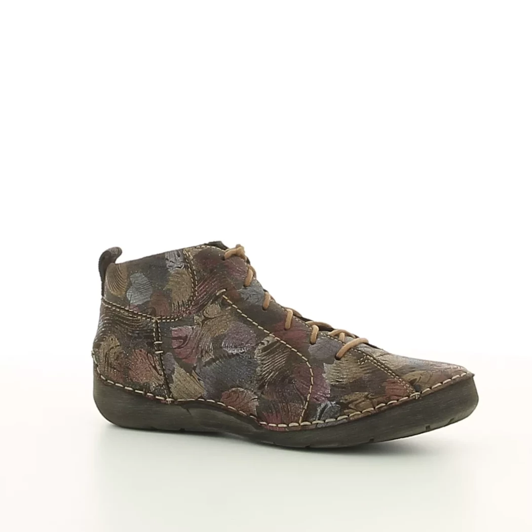 Image (1) de la chaussures Josef Seibel - Bottines Marron en Cuir nubuck