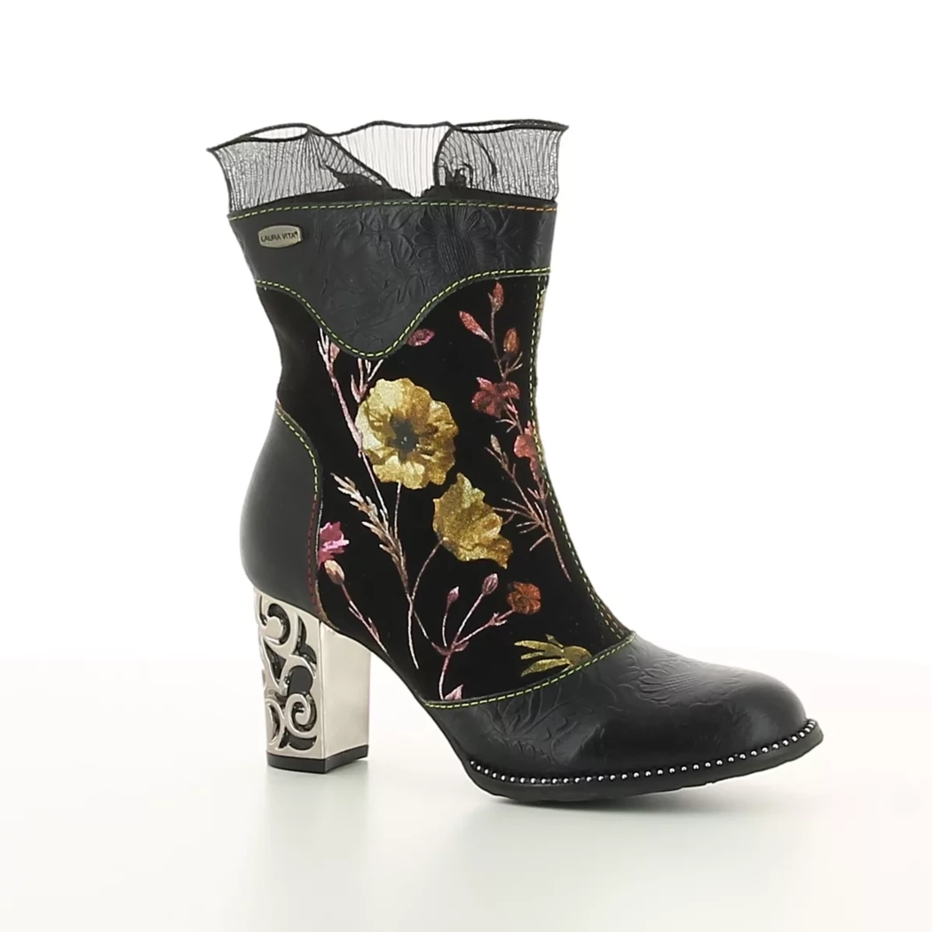 Image (1) de la chaussures Laura Vita - Boots Noir en Cuir